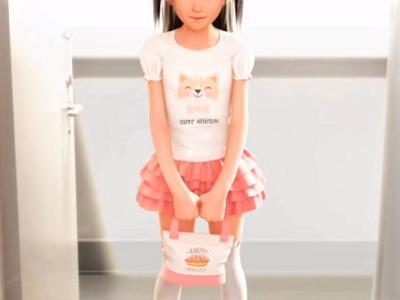 【3DCG】玄関開けたら幼女がこんにちは☆ ちっぱいロリ娘にザーメン注入濃厚セックス!!【3Dエロアニメ】