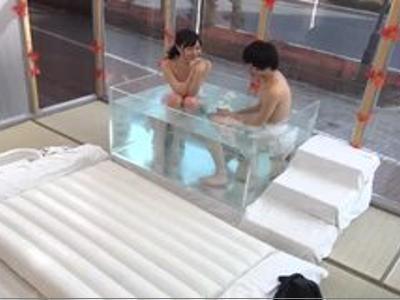 {マジックミラー\企画}『あんまり見ないでよ…』おっぱい大きな女子大生が男友達とエロ企画で恥ずかしそうにH！魅力的な女の子