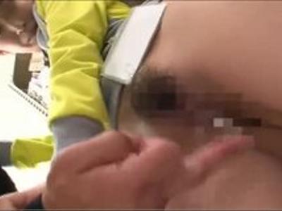 {蓮実クレア\エロ動画}『嫌っ！ダメ～』図書館で可愛い美女に痴漢！エロ液がスゲー！絶対勃起のいい女