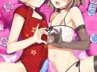 男の娘とハーレム逆3Pアナル中出しでイク