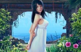 【AI少女】透きとおるような美少女と砂浜で濃厚エッチ！喘ぎ声がエロいっ！