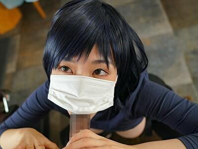 吉根ゆりあ　1000円カットのおネエさんにスいてもらう【1】爆乳マスク理容師と激エロSEX超人気漫画実写版エロ度120％