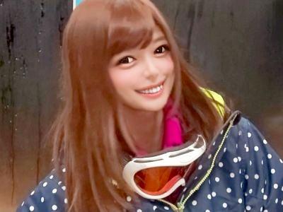 【マジックミラー号】スキーに来ていた彼氏持ちの女の子を男優さんのデカチンで寝取っちゃいましたw