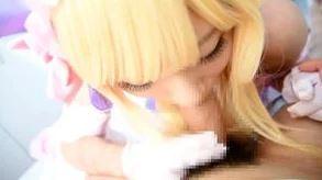 【コスプレ】可愛いニューハーフさんが魔法少女に変身しておチンチンにご奉仕フェラチオしちゃってるよ