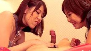【あおいれな】【亜矢みつき】ブーツを履いたドSな美女コンビが男のチンポを徹底的に責めまくる