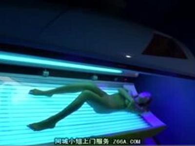 «スレンダー|エロ動画»日焼けサロンのバイト君がギャル娘に媚薬オイルを使わせ発情したところを悪戯しまくり！シコシコ必須の映像