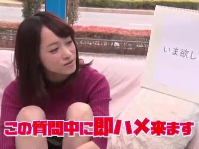 «外見える!?|即ハメ»【エロエロカー】インタビュー中に無防備な女の子にデカチン即ハメ！発射どころ豊富な18禁映像