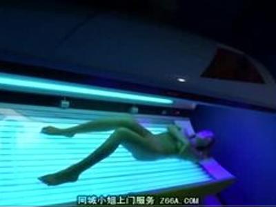 «ギャル|巨乳»日焼けサロンのバイト君がギャル娘に媚薬オイルを使わせ発情したところを悪戯しまくり！絶対勃起のいい女