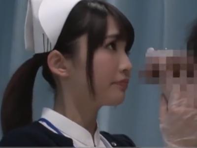 «素人|エロ動画»巨乳なナースに素人男性がチンポの悩み相談！勃起したチンポに興奮してそのままエッチ！消される前に見なきゃ損