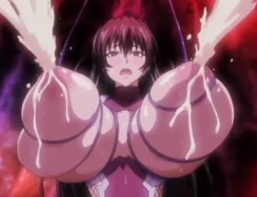 【対魔忍アサギ】おっきなプルプルおっぱいから母乳が吹き出し淫らな触手に人体改造されドスケベ肉便器になっちゃう！！