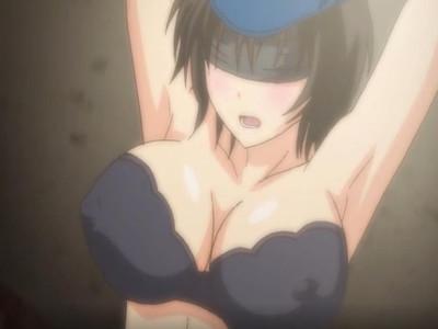 ＜レイプ＞ナニをヤッても許させる世界!強気な巨乳婦警を吊るして公開猥褻輪姦♪