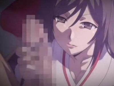 これ以上なくいやらしい手つきであそこをいじる巫女のお姉さん！　これでわたしを貫きたいですか？