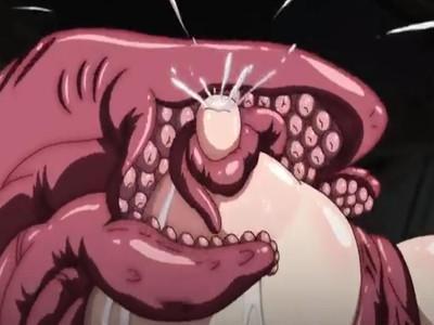 おっぱい乳首を狙って触手モンスターが襲い掛かり巨乳おっぱいから母乳ミルクを搾り取られちゃう♡