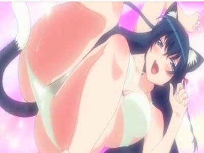 完全アウトォォ！！コスプレネコをしてる美少女が可愛いしっぽ装着器具を付けて連続セックスでアへ顔イキ♡♡