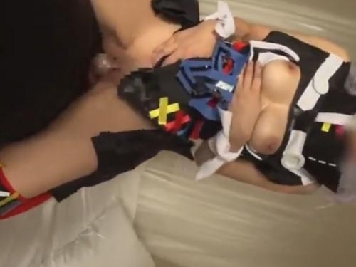 輝夜月コスプレ美少女とホテルでオフパコセックス♥♥ヤリチン男の臭いちんぽをしゃぶりパイパンマンコにぶっ刺される！！