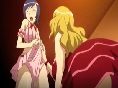 淫乱痴女美少女に女装させられてショタおちんぽを弄られ大量射精♥♥お互いのペニスをペロペロ舐め合い我慢できない♥♥