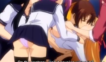 拘束された巨乳制服JKがいろんな女の子たちから容赦なく襲われて凌辱濃厚レズセックスでトロとにされちゃう♡