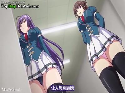 爆乳ぷりぷりおっぱいの生徒会長さまが体育館倉庫で犯される☆体操着レオタード姿で濃厚セックスを隠れて跳び箱から覗き見友達☆