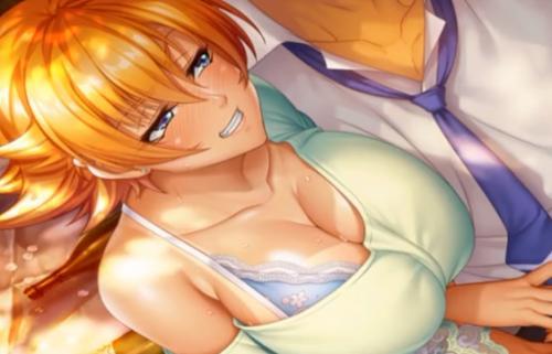 【エロゲー】巨乳淫乱ギャルがおっぱい当てられ誘惑されて我慢できずに押し倒して濃厚中出しセックス♡
