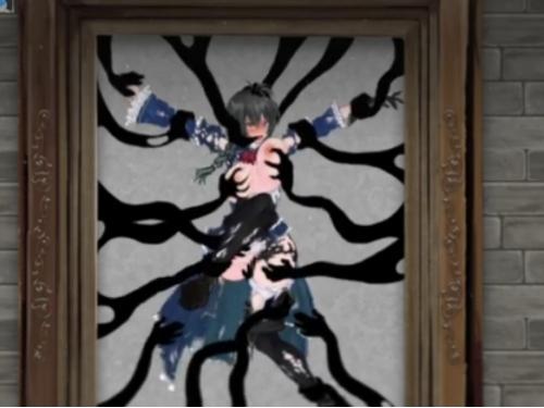 悪魔の仕掛けに引っかかった美少女が全身拘束されて無理やり犯されちゃう！！数多の黒い手に全身凌辱されて何度もイっちゃう！！