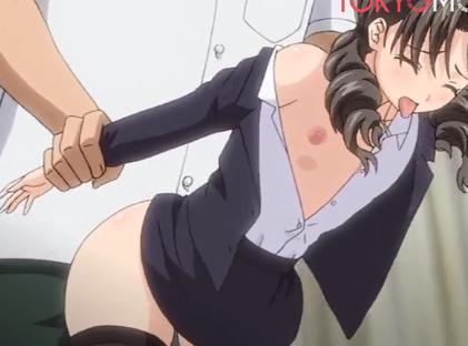可愛いロリっ子大家さんがOLコスプレ姿で立ちバックピストンされて濃厚子種ザーメン大量注入！！