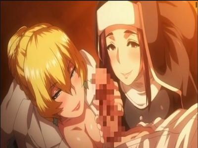 学園長室でけしからん...爆乳おばさんに挟まれてのセックスがエロすぎる♡