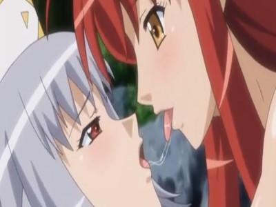 淫乱ビッチな巨乳お姉さんから誘惑されて濃厚ベロチューからの強制レズプレイでケモミミ美少女が犯されちゃう♡