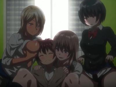 ＜ハーレム＞お姉ちゃんのビッチ友達は弟のデカチンに興味深々♪ みんなで囲ってショタチンコでイカされる♡