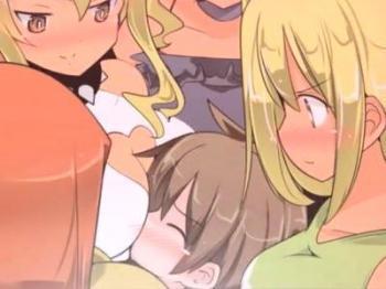 【エロゲACT】敗北＝逆レイプ♡♡ショタ剣士が痴女しく卑怯なお姉さんのおっぱいプレスで窒息寸前でおねショタセックス♡♡