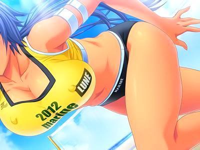 【エロゲー】ビーチバレーの日焼け跡がエロい褐色娘とおしゃぶり強化合宿♡乳圧すごいパイズリフェラ抜きで連続射精！！