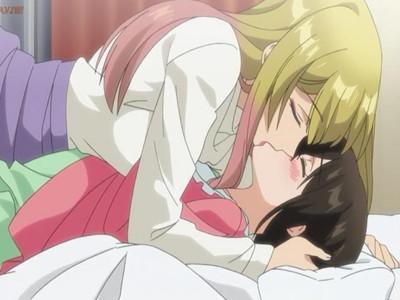 街コンで出会った美女にお持ち帰りされた美少女がベッドに押し倒され濃厚ベロチューしちゃう♥♥