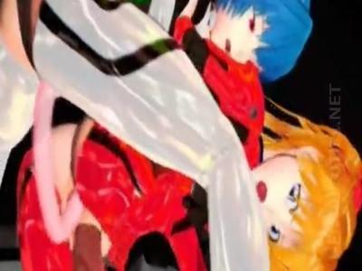 物静かな綾波レイが鬼畜痴女を犯してピチピチスーツのアスカを拘束して濃厚凌辱レズレイプしちゃう♡♡
