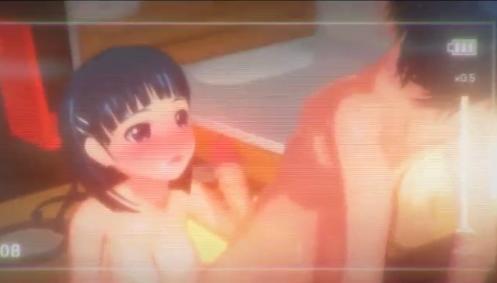 【3DCG】撮影しながらショタチンポを手コキフェラご奉仕&足コキする淫乱ロリ美少女がザーメン懇願しちゃう♡