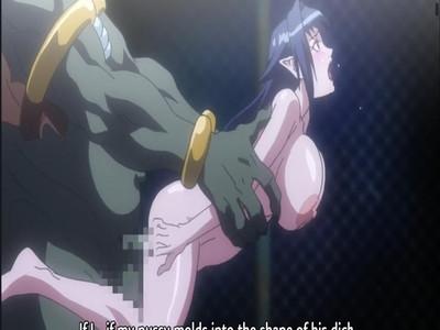 モンスターのちんぽデカすぎ....囚われた魔女に異種姦セックスで大量種付け
