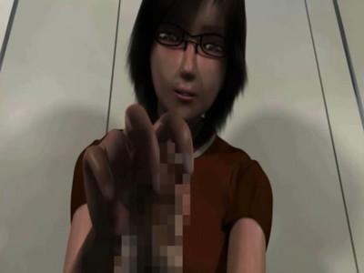 公衆トイレで秘密の性行為♡一見、普通で清楚なメガネの美女が変態の肉棒で喘いでしまう