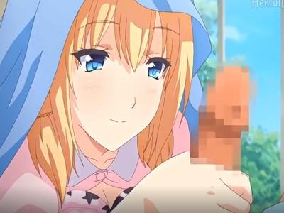 金髪の美女はチンコをもって嬉しそうに眺めるｗｗｗ最後は挿入までして気持ちよさそうに喘いでいっちゃう♡