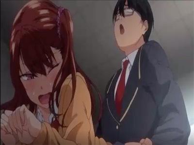 チンポが勃起→即セックス可能な夢のような世界！エロい身体した生意気そうなギャルJKを階段でバックハメ！