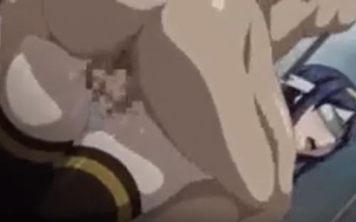 【エロアニメ】目隠しされた巨乳美女が変態鬼畜男からパイパンマンコ&アナルをガン突きピストンされ凌辱孕ませレイプ！！