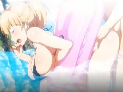 淫乱ビッチなヤンママと真夏のビーチで青姦セックス♡海中生ハメセックスでいつも以上に大興奮♡