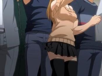 【集団レイプ】電車でニーハイ美少女を狙う凄テク痴漢師が羞恥責め種付け調教で卵子と子宮が完全屈服♥♥