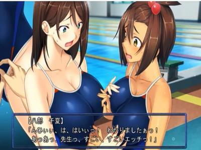 催眠暗示で爆乳おっぱい美女たちが乳首弄り合ってレズエッチぬ夢中になっちゃう♥その下で変態男がクリを刺激させてイキ絶頂！！