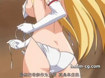 オークに吊られておまんこ丸見え♥穴の奥までくぱぁされそれでもスパイラルピストンで感じる淫乱美女に中出しレイプ♥♥