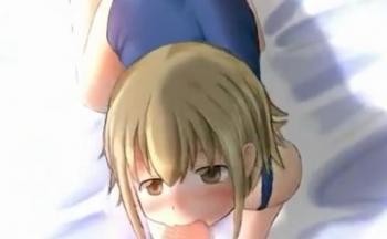 ロリっ子少女がスク水のままセックス♡甘え顔で美味しそうにフェラしてくれる可愛い子ちゃんがスク水のまま挿入して中出し♡♡