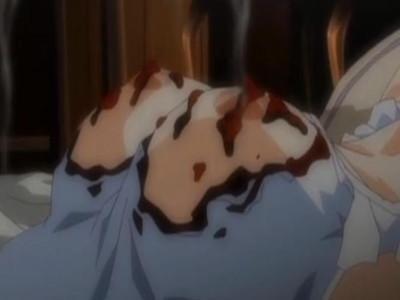 【エロアニメ】触手にどろどろの液状をかけられ衣服を溶かされた美少女が無理やり3穴ファックレイプされる！！
