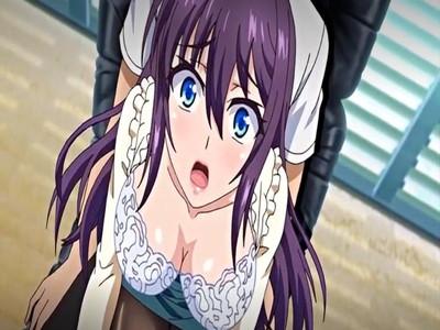 美人な学園長のサーモンピンク色の乳首を肉棒でシゴかせる男子生徒♡大量に射精して生中出しされる！