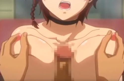【エロアニメ】巨乳おっぱいにチンポ挟まれパイズリご奉仕からの乳首同時愛撫でビクビク感じちゃう！！