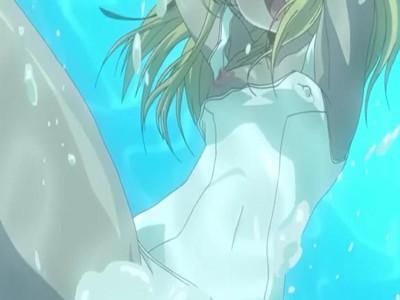 ド変態男子がちっぱいロリ美少女にプールでガン突きしちゃう♡子宮タンクに大量ザーメンぶっかけ逆流しちゃう♡♡