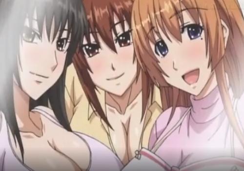 【エロアニメ】淫乱ビッチな巨乳お姉ちゃんたちから帰るなり誘惑されておっぱいにちんぽ挟まれパイズリフェラご奉仕♡