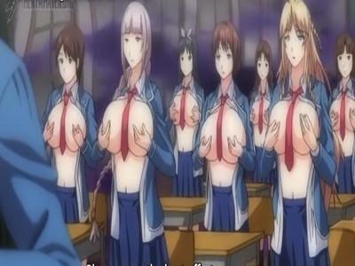 脳内洗脳されたお嬢様JKたちがおっぱい丸出しで朝礼してる♡♡孕みたくてチンポザーメンを欲しがる淫乱ビッチたち♡♡