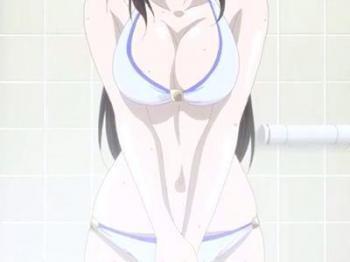 シャワールームで水着美女と濃厚セックス♡♡立ちバック＆駅弁ガン突きで大量種付け中出しFUCKされまくりの淫乱美少女♡♡